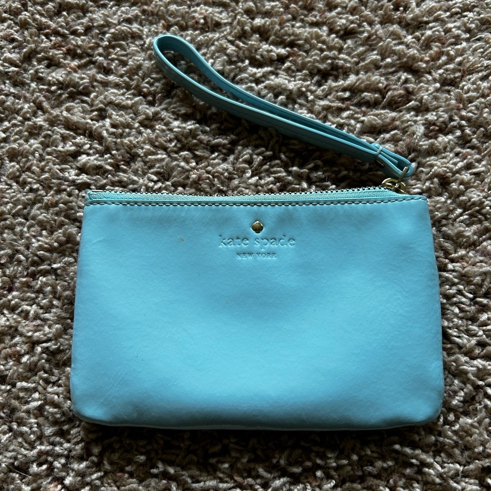 Kate Spade Light Blue Clutch Wristlet